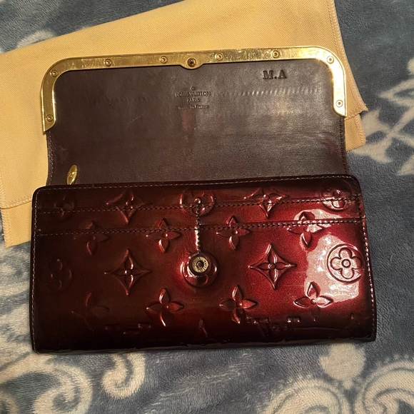 LV💜Portefeuille Rossmore Purple Vernis Wallet - Picture 12 of 16